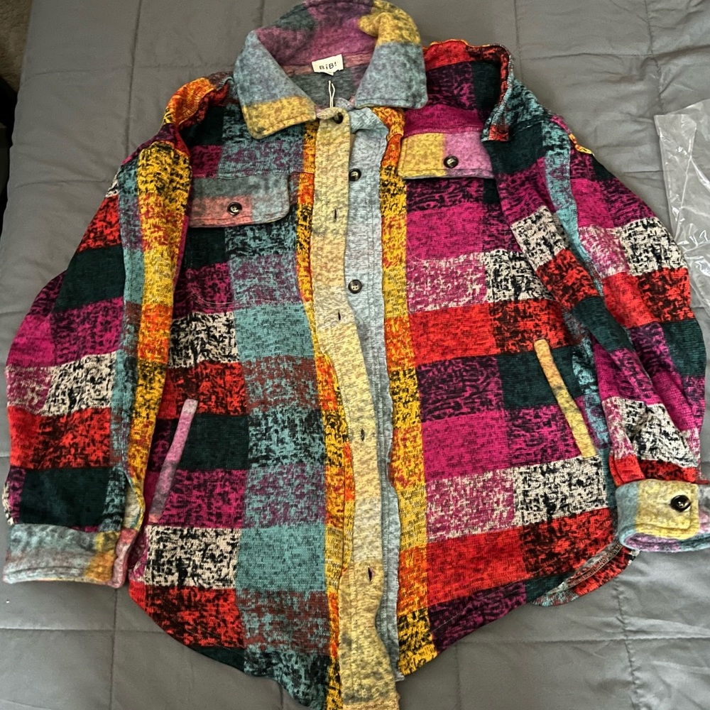 Oversized shacket